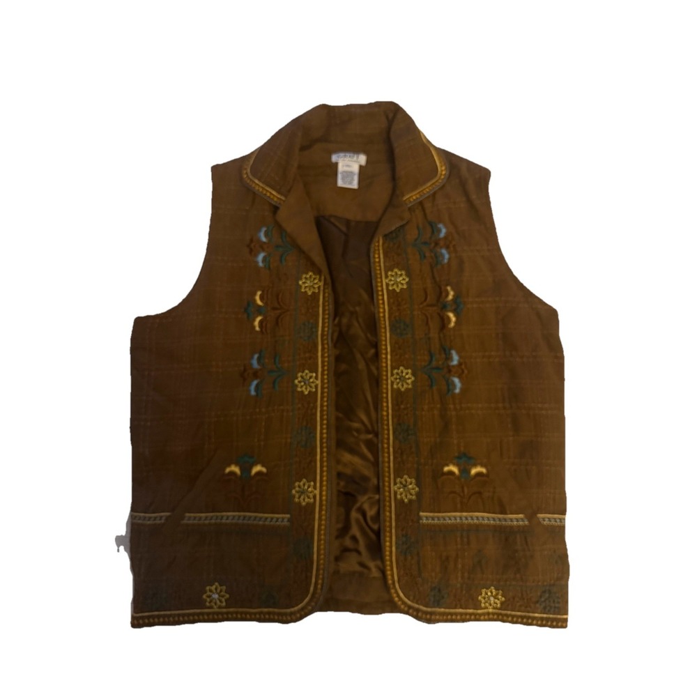 Graff by UM Company Embroidered Vintage Vest PS Renaissance Granny Cottagecore
